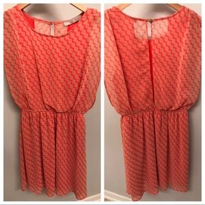 Bright Coral Mini Dress